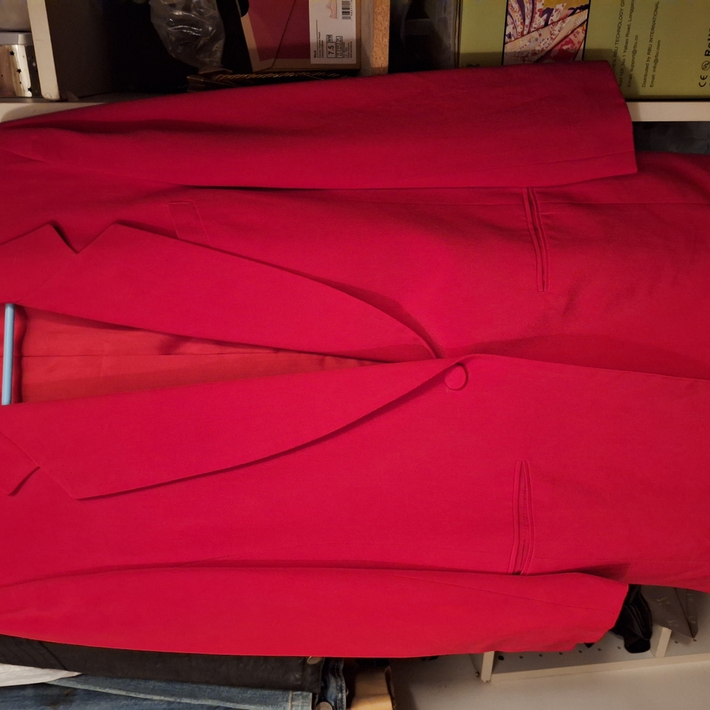 Ann Taylor Vibrant Red Blazer